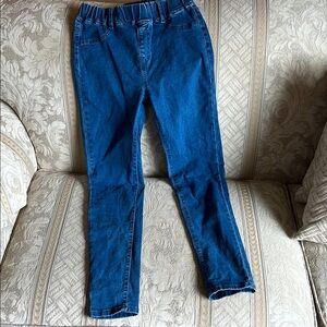 Blue pull on Jeggings with elastic waist. Size S